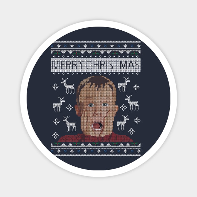 Home Alone Kevin Christmas Knit Magnet by Nova5